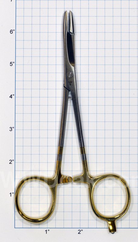 Dr. Slick Scissor Clamps - 6.5" with Gold Handles - SNH65G
