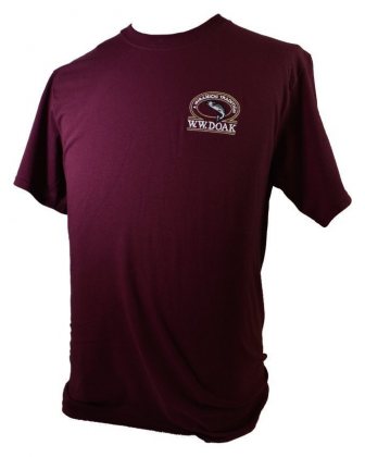 W. W. Doak Embroidered T-Shirt<br>Burgundy