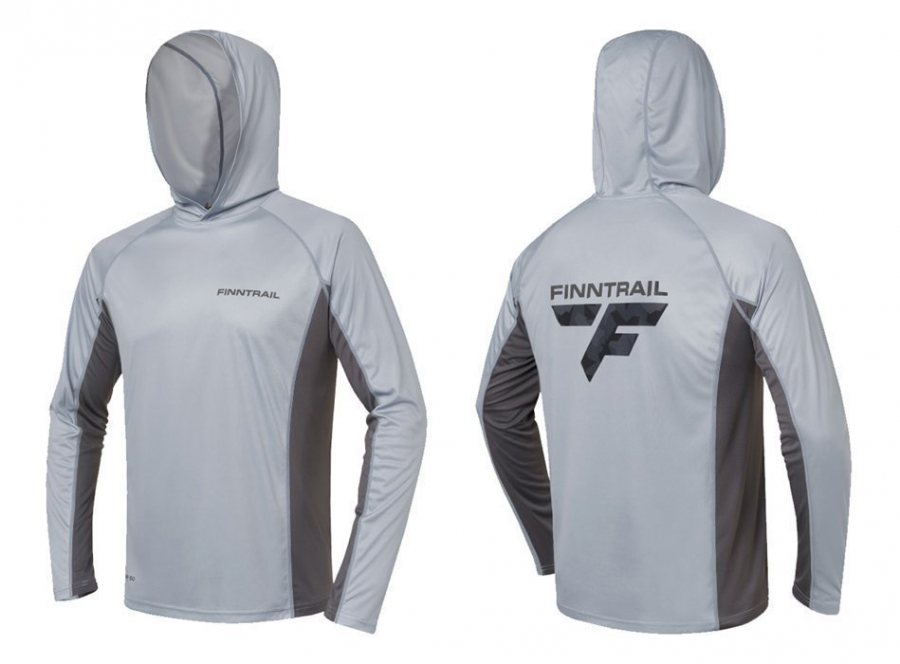Finntrail Wave Big Logo Longsleeve UV Shirt - 6614 - Grey