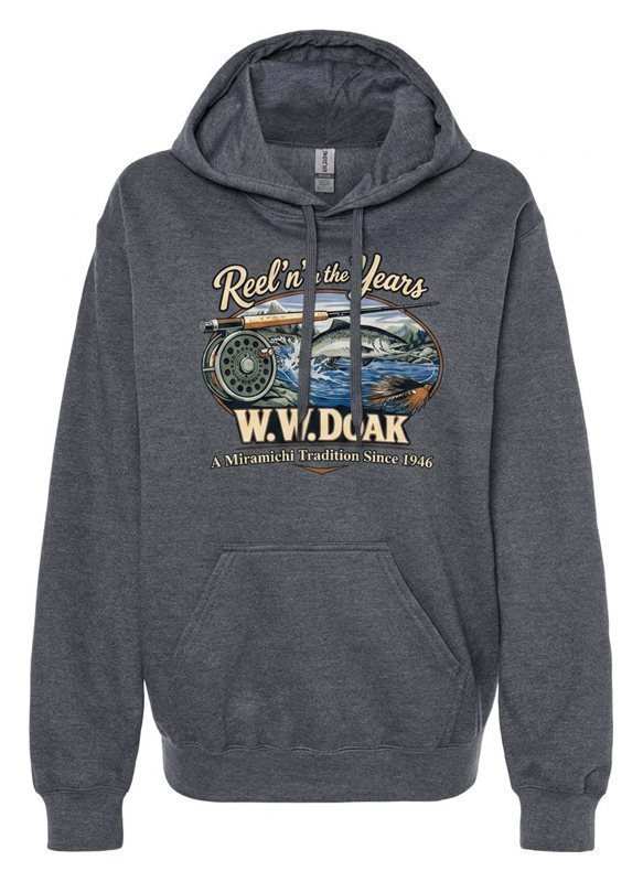Reelin' In The Years Hoody - Dark Heather