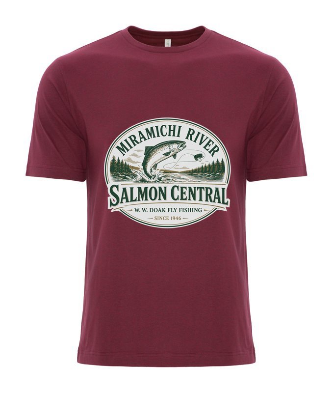 Salmon Central T-Shirt - Cardinal Heather