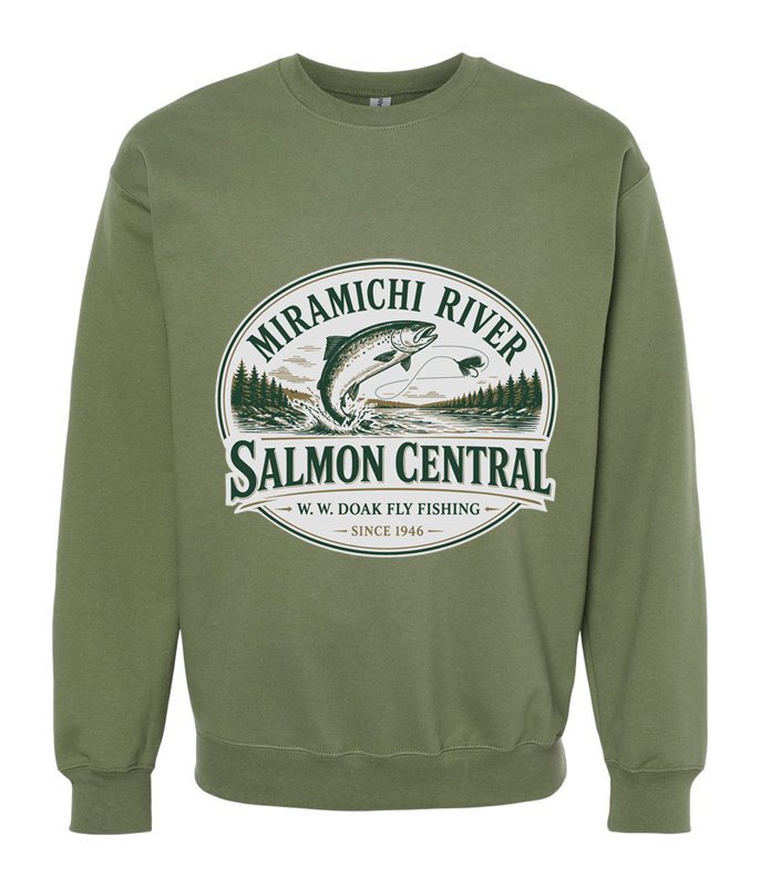 Salmon Central Crewneck - Military