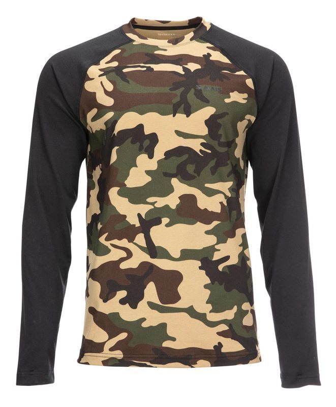 Simms Lightweight Baselayer Top - Woodland Camo