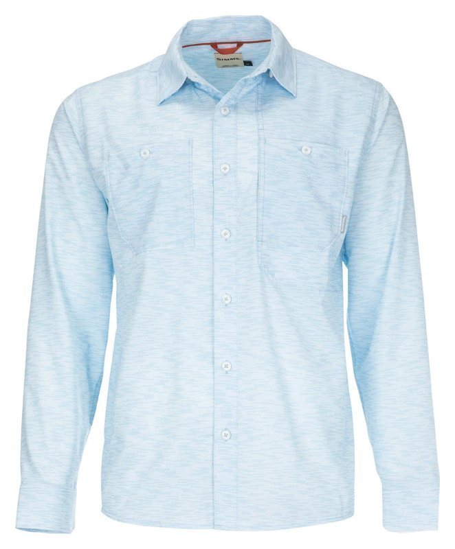 Simms Double Haul Shirt - Sky Texture Wave