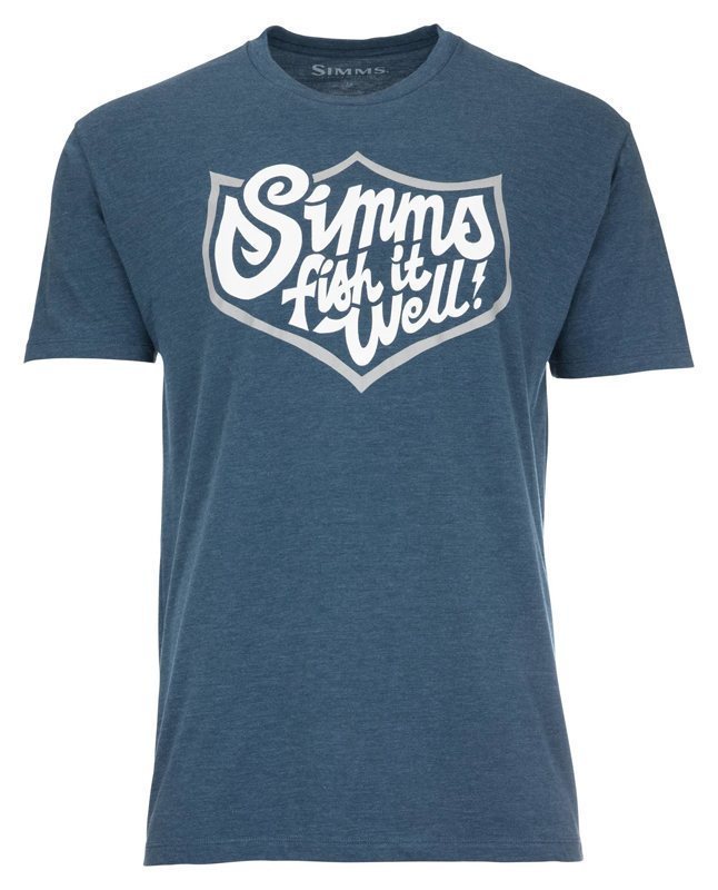 Simms Fish It Well T-Shirt - Blue Heather