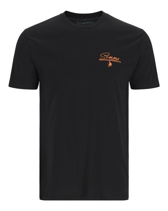 Simms Script Line T-Shirt - Black