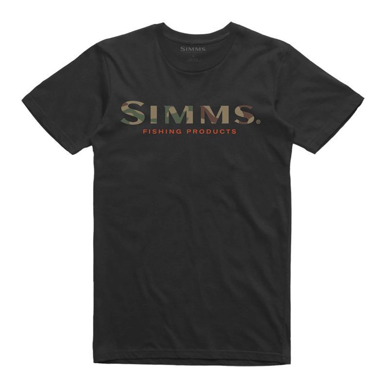 Simms Logo T-Shirt - Black