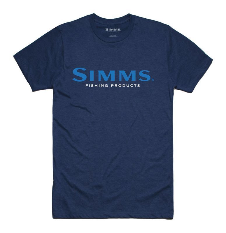 Simms Logo T-Shirt - Dark Moon Heather
