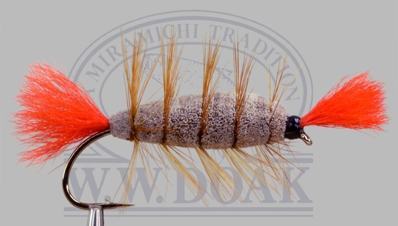 Brown Bomber - Brown Hackle - Orange Tail