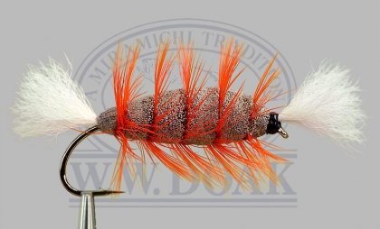 Brown Body - White Tail<br>Orange Hackle