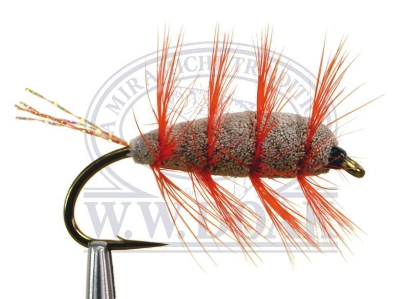 Glitter Bug - Brown - Orange Hackle - Single