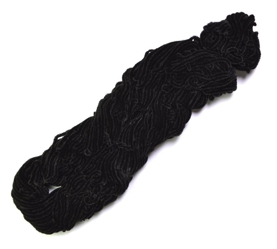 Danville Rayon Chenille - 72 yds. Skein - #100 - Black