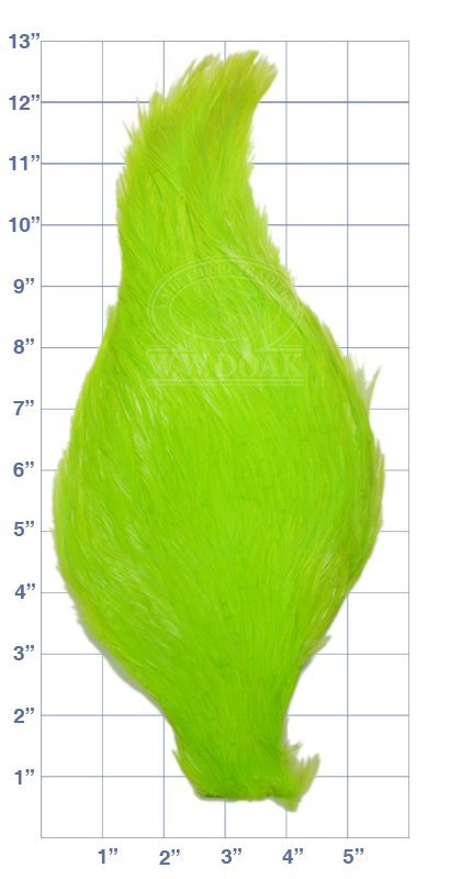 Chinese Cock Neck - Fluorescent Chartreuse