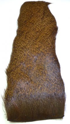 Deer Hair Strip<br>Dyed Brown