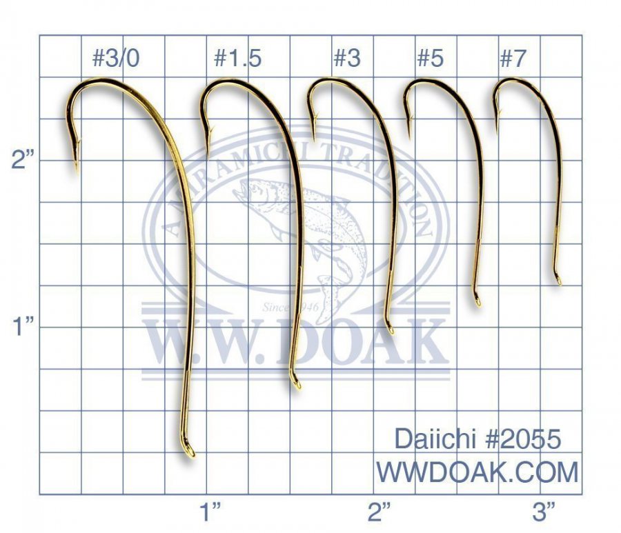 Daiichi #2055 "Alec Jackson" Spey Hooks - Gold - per 10