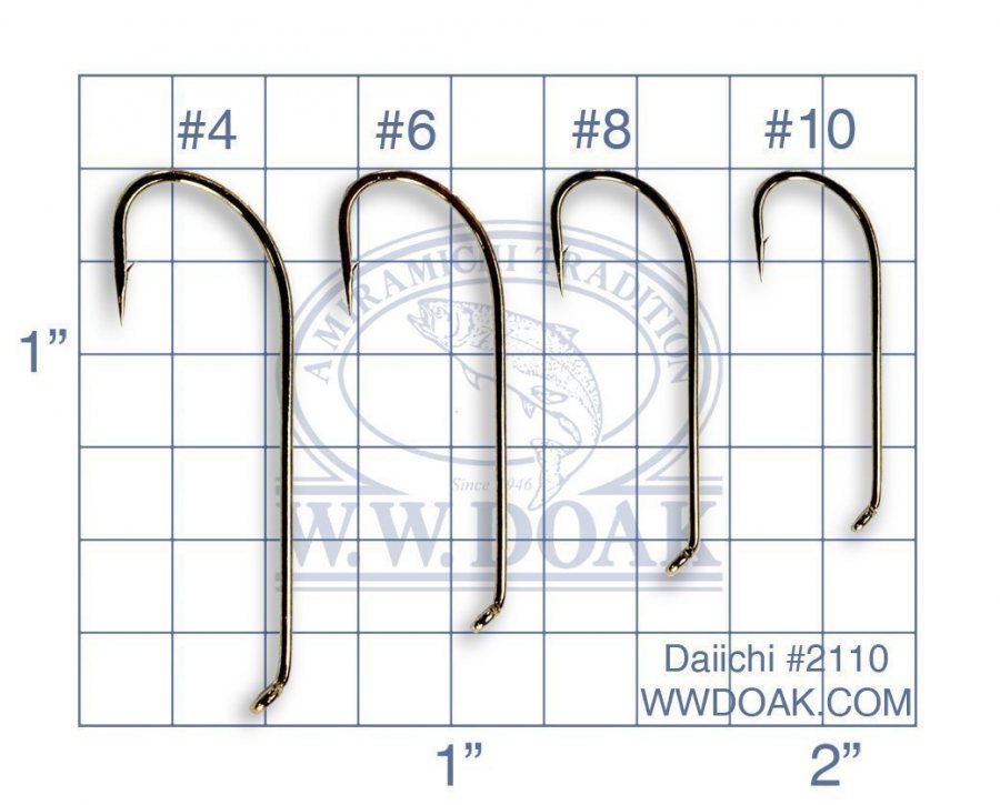 Daiichi 2110 Hook - Van Klinken Bomber Hooks - per 25 - Size 6