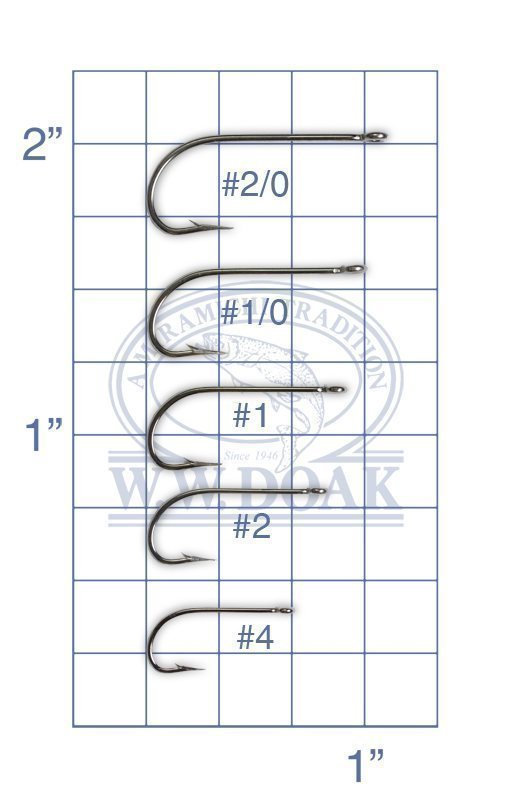 Mustad O'Shaughnessy Stainless Steel Hook - per 10 - 34007-SS