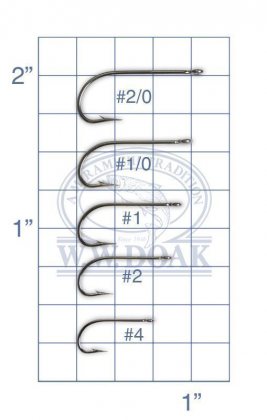 Mustad 34007-SS<br>O'Shaughnessy Stainless Steel Hook
