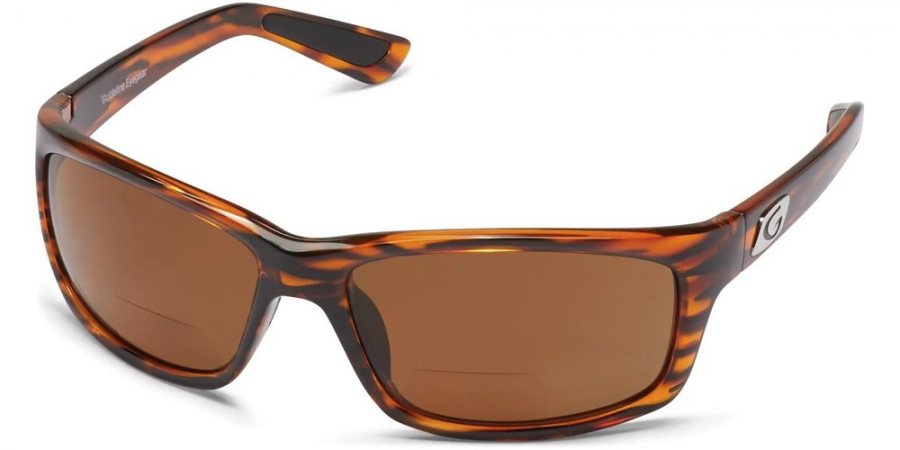 Guideline Surface Bifocal Sunglasses - Shiny Tortoise Frame / Brown Lenses - +2.50