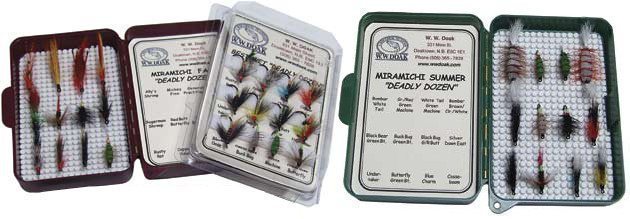 Deadly Dozen Fly Selection in Clear Pack - Miramichi Summer